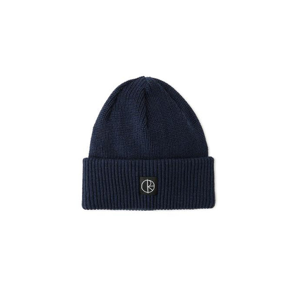 DOUBLE FOLD MERINO BEANIE  NAVY