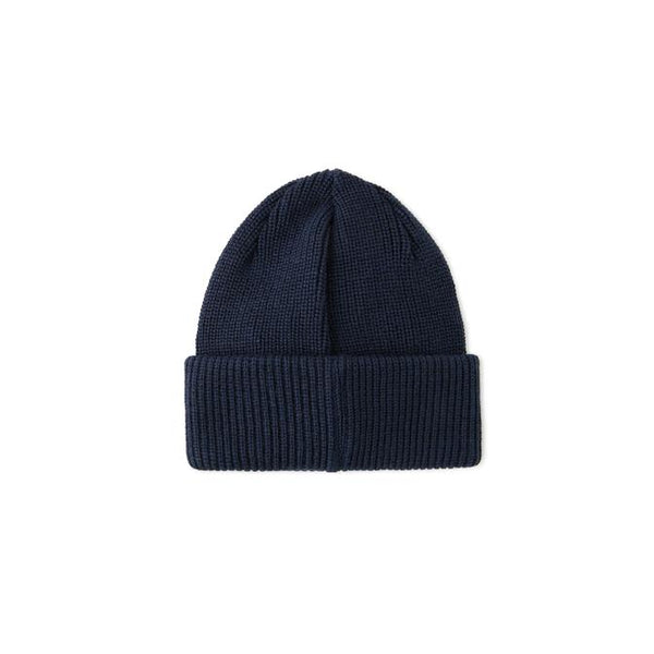 DOUBLE FOLD MERINO BEANIE  NAVY